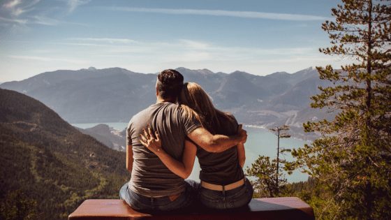 A couple on a date