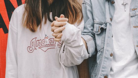 A filipino couple holding hands