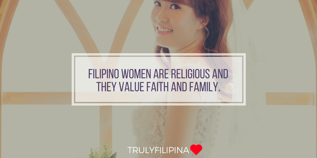 Religious and family values of a Filipino woman